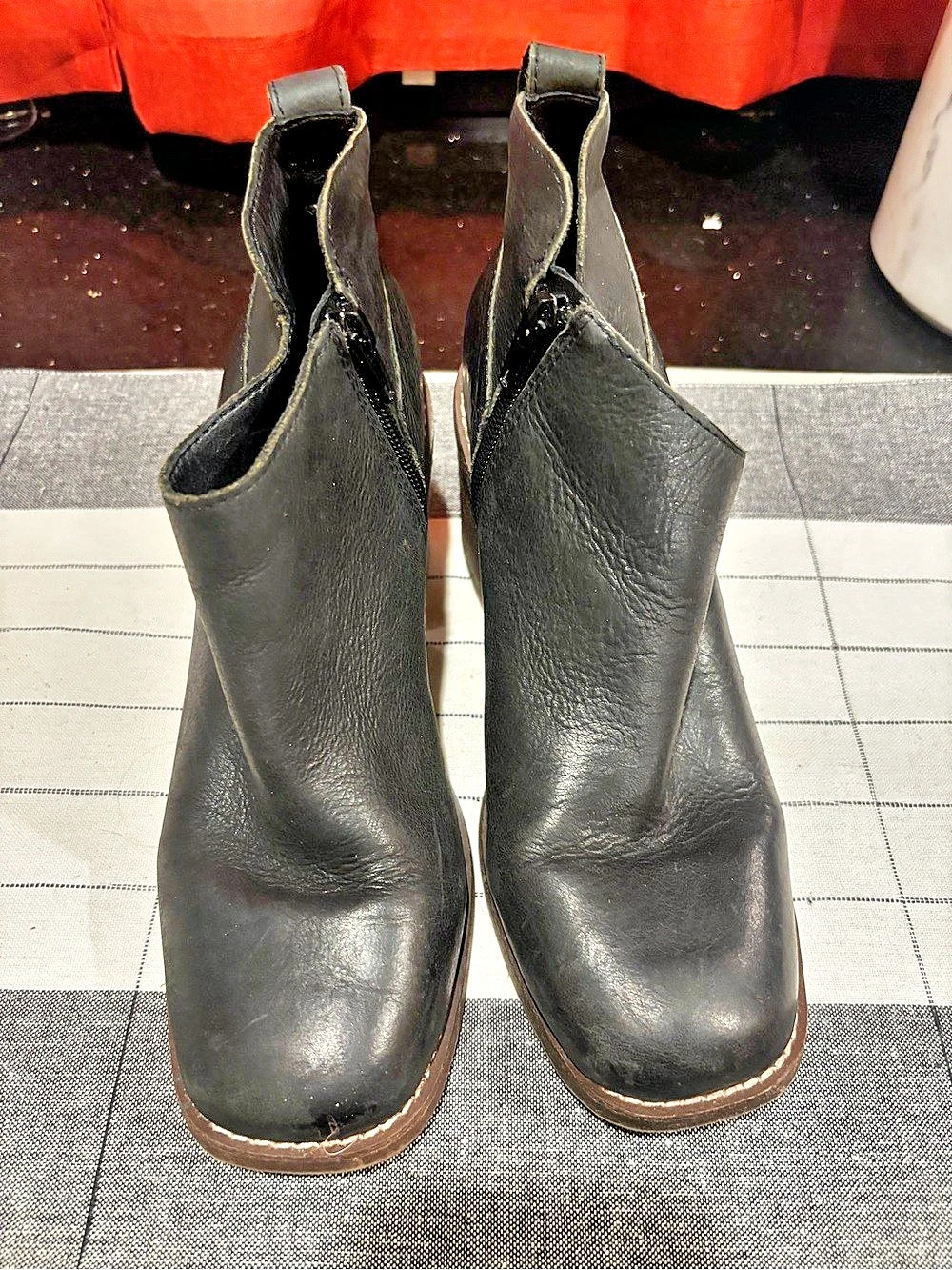 Crown Vintage Black Ankle Boots